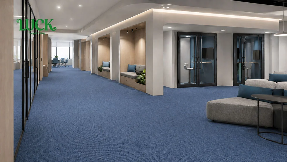 Tufted Solution Dyed Yarn Wall To Wall Carpet For Office